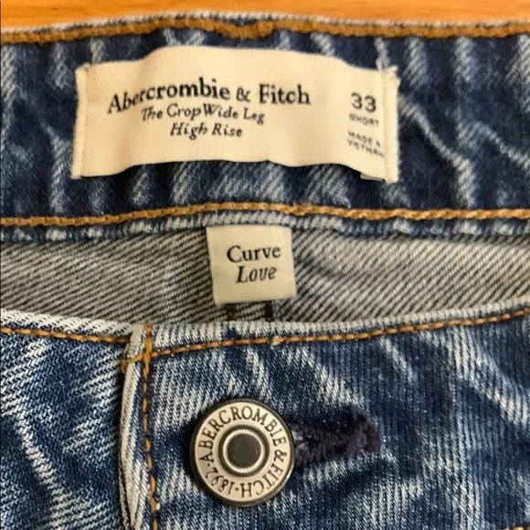 Abercrombie & Fitch Classic Blue Women's Jeans. High Rise. Curve Love. - Picture 3 of 12